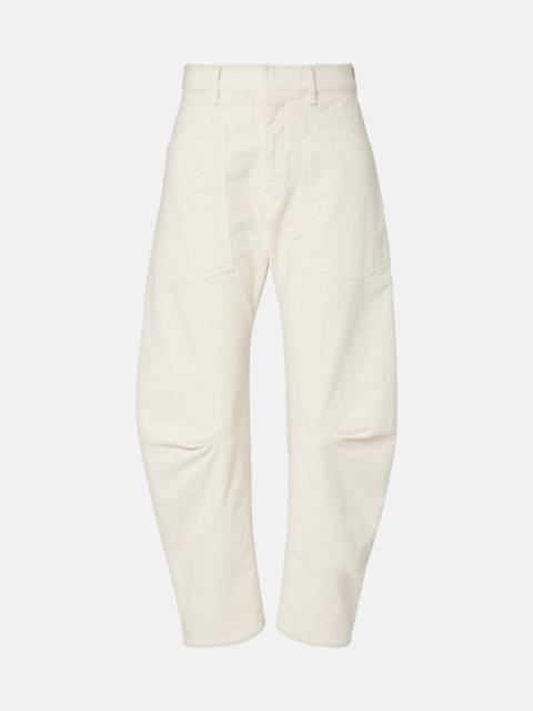 NILI LOTAN Shon corduroy barrel-leg pants