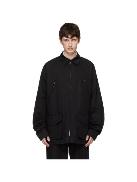 RIER Black Cotton Field Jacket