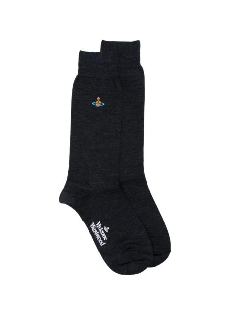 Vivienne Westwood Vivienne Westwood Orb-embroidered Logo-print Socks
