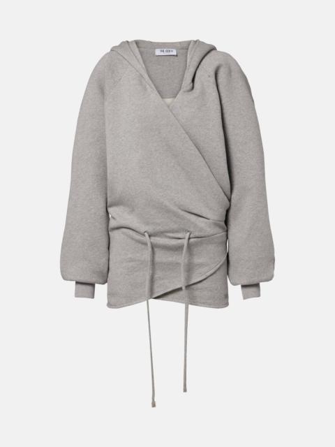 THE ATTICO Cotton jersey sweatshirt dress