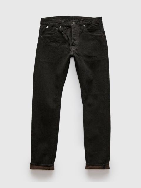 Pure Blue Japan "Teacore Black x Brown" 14oz Rinsed Black Selvedge Denim - Slim Tapered Fit