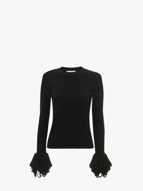 JW Anderson FRINGE CUFF TOP