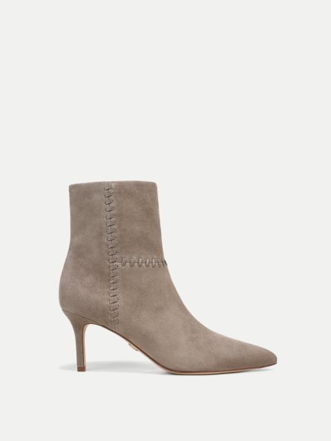 VERONICA BEARD LISA WHIPSTITCH MID-HEEL ANKLE BOOT
