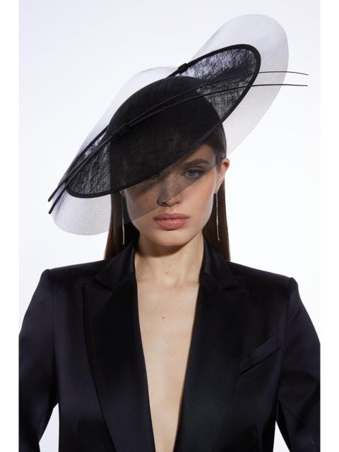 KAREN MILLEN Layered Mesh Detail Headband Fascinator