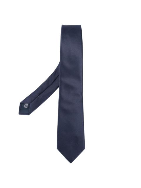 Lanvin plain varnished tie