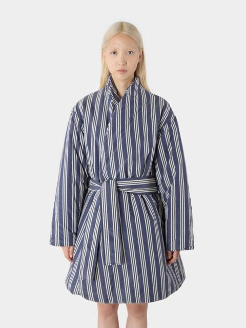 SUNNEI BLANKET COAT / off white & dark navy