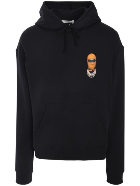 ih nom uh nit graphic-print cotton hoodie
