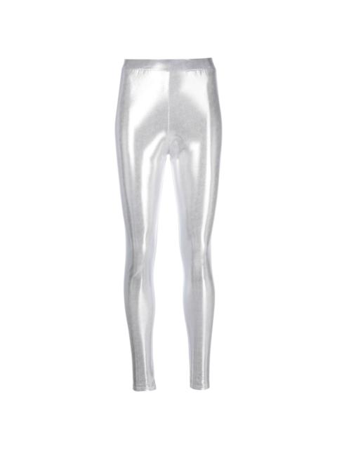 ALEXANDRE VAUTHIER metallic-effect high-waist leggings