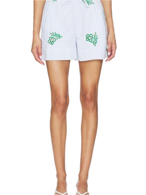 ESSENTIEL ANTWERP Juste Embroidered Mini Shorts