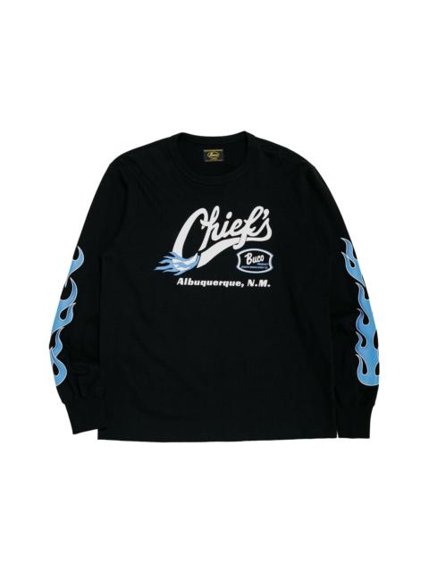 The Real McCoys BC26005 BUCO L/S Tee / Chiefs Black/Blue