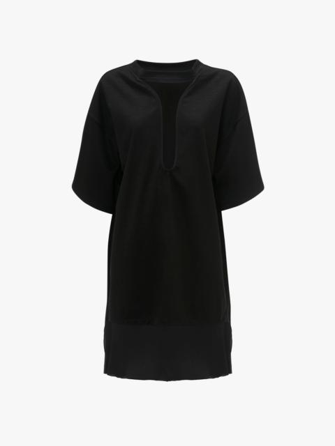Victoria Beckham Frame Cut-Out T-Shirt Dress In Black