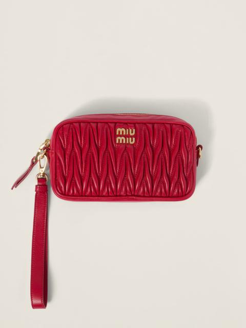 Miu Miu Printed faille pouch | REVERSIBLE