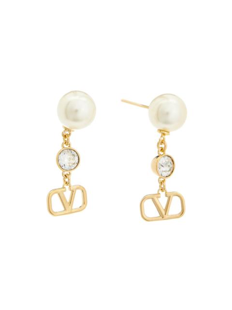 Valentino Valentino VLogo Earrings