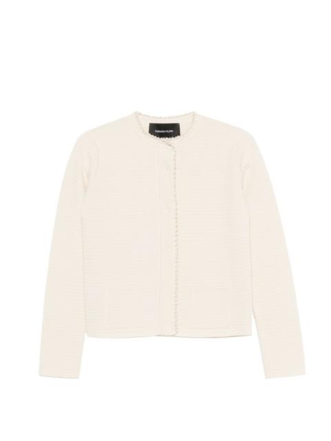 FABIANA FILIPPI textured-trim cardigan