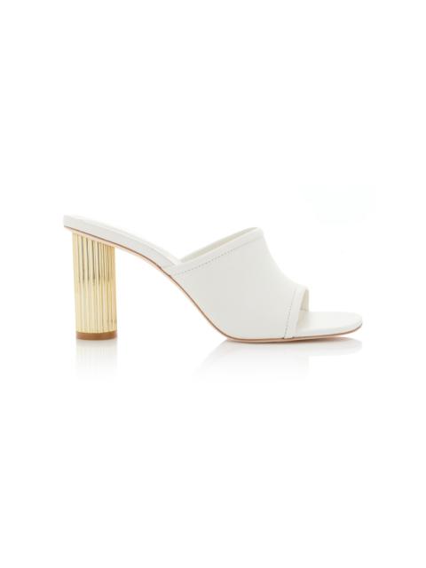 SIMKHAI Winston Leather Mules ivory