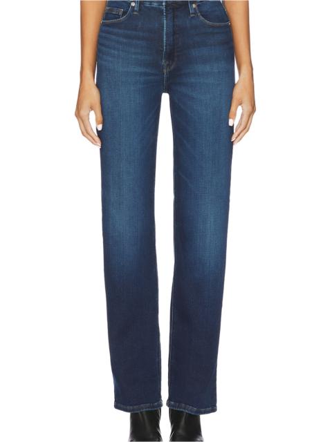 GOOD AMERICAN Soft Tech Good True Straight Jeans