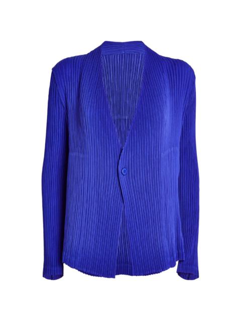 ISSEY MIYAKE Hatching Pleats Jacket | REVERSIBLE