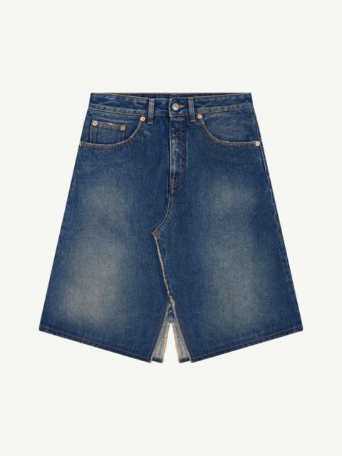 MM6 Maison Margiela MM6 Maison Margiela Patchwork Denim Maxi