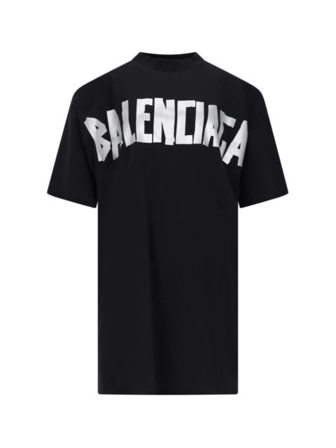 BALENCIAGA LOGO T-SHIRT DRESS