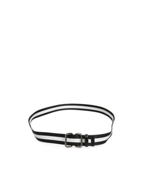 Dolce & Gabbana striped metal-buckle belt