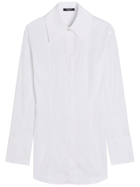 Balmain Balmain Fitted Cotton-poplin Shirt
