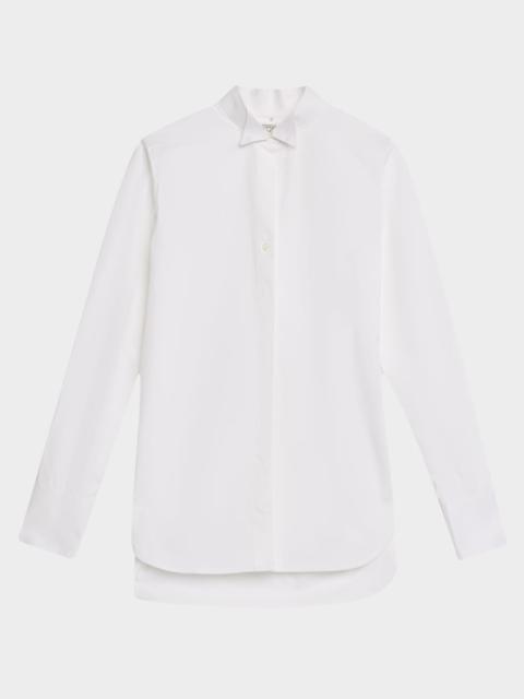 toteme トーテム ラッフル コットン ポプリン シャツ ホワイト toteme トーテム ラッフル コットン ポプリン シャツ ホワイト