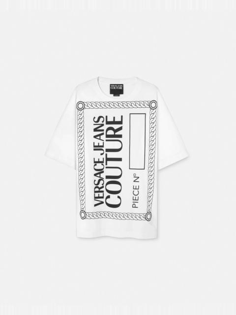 VERSACE JEANS COUTURE Piece Number Logo T-Shirt