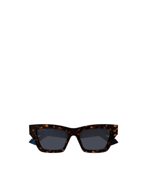 GUCCI tortoiseshell-effect sunglasses