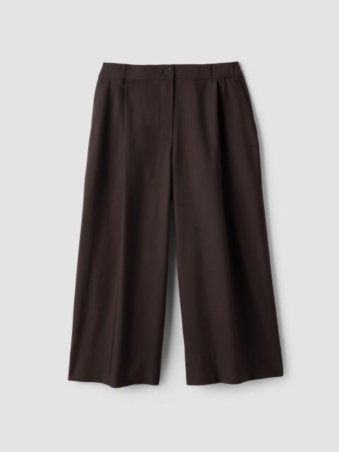 EILEEN FISHER Seasonless Wool Pleated Culotte
