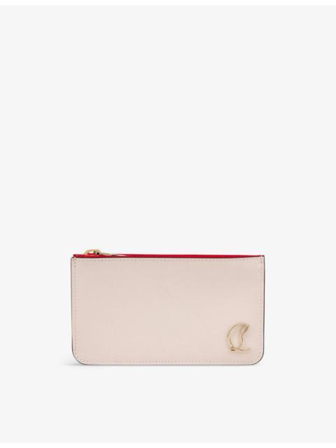 Christian Louboutin Loubi54 zipped leather card holder