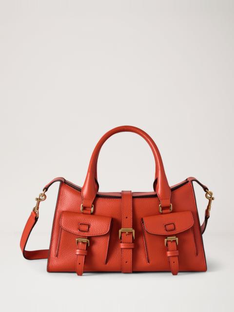 Mulberry Small Roxanne Coral Orange Small Classic Grain