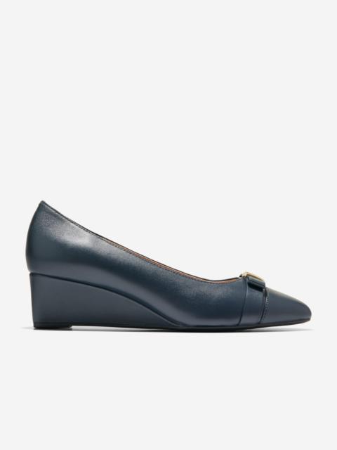 COLE HAAN Women's Go-To Malta Bow Wedges
