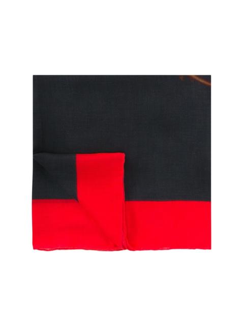 Givenchy skull and crossbones print scarf