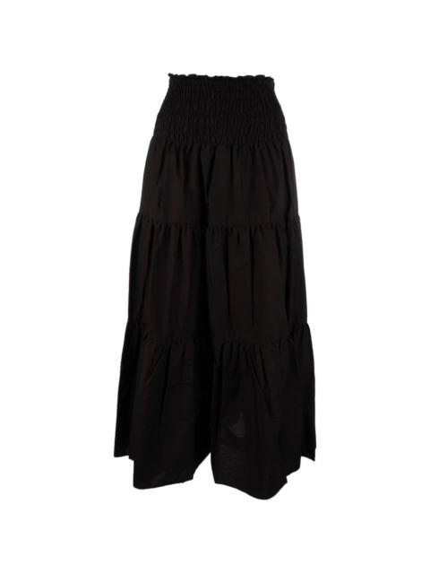 MICHAEL KORS tiered shirred skirt