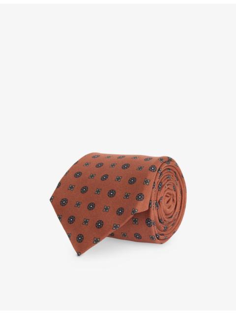 CORNELIANI Patterned Silk Tie