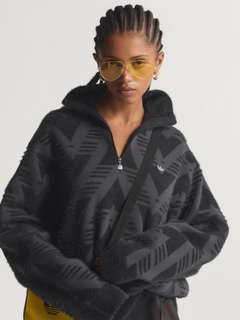 adidas KNITTED HALF-ZIP SWEATER