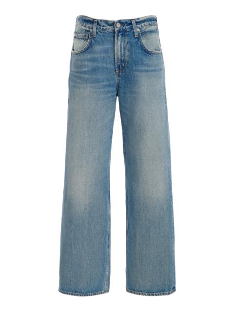 Citizens of Humanity Lindz Rigid Low-Rise Easy Straight-Leg Jeans medium wash
