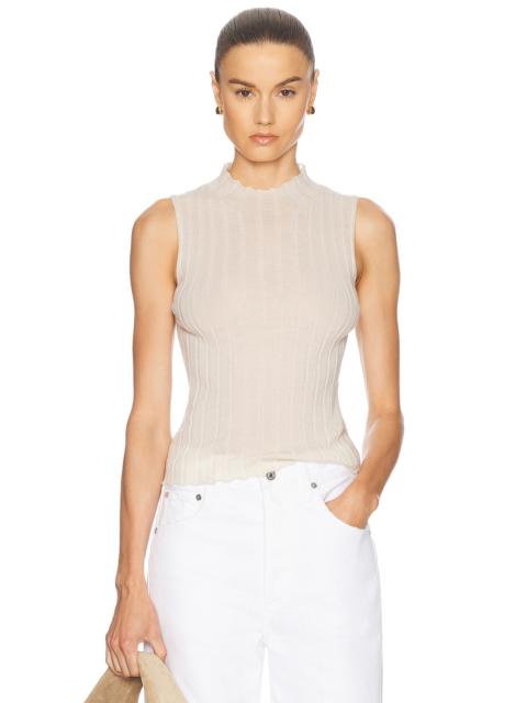 GUEST IN RESIDENCE Rib Mockneck Shell
