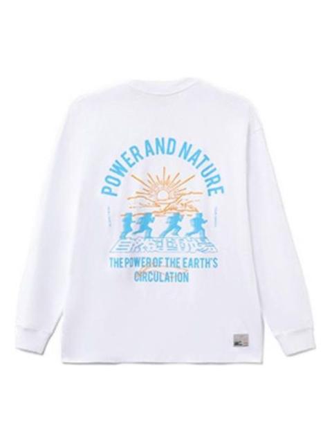 Li-Ning Li-Ning The Power Of The Nature Graphic Long Sleeve T-shirt 'White' AHSRB97-3