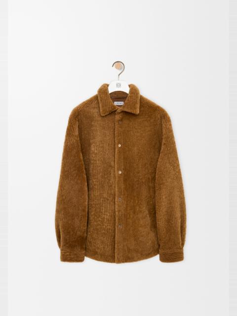 Loewe Overshirt in shearling corduroy