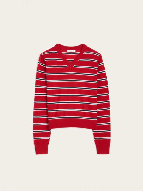 Madewell V-Neck Sweater in 100% Merino Wool