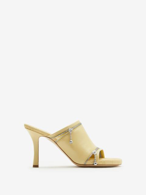 Burberry Leather Peep Sandals