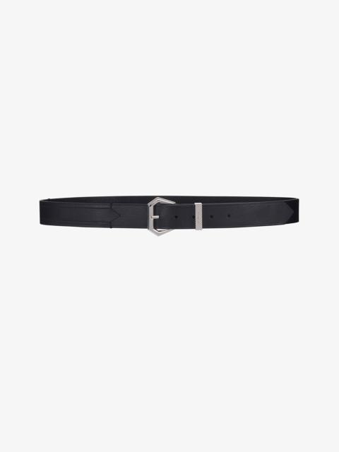 Givenchy Hexagonal buckle belt in leather