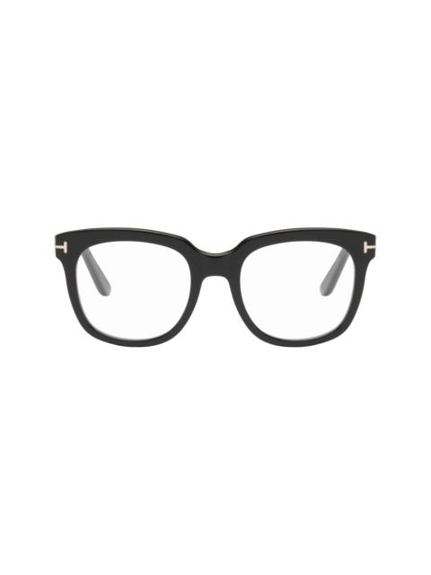 TOM FORD Black Icon Block Square Blue Light Glasses