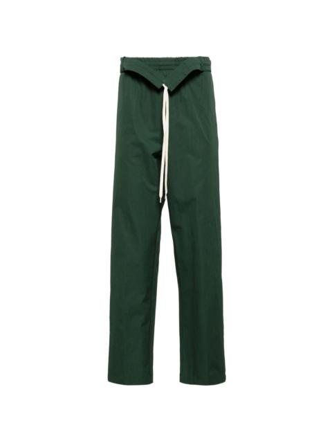 cotton tapered trousers