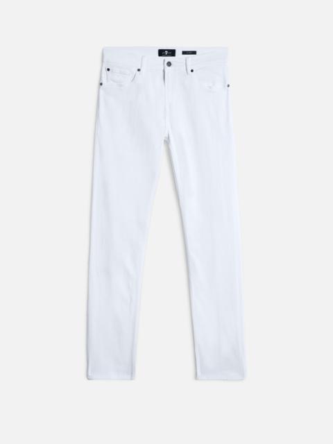 7 For All Mankind Luxe Performance Slimmy Clean Pocket In White