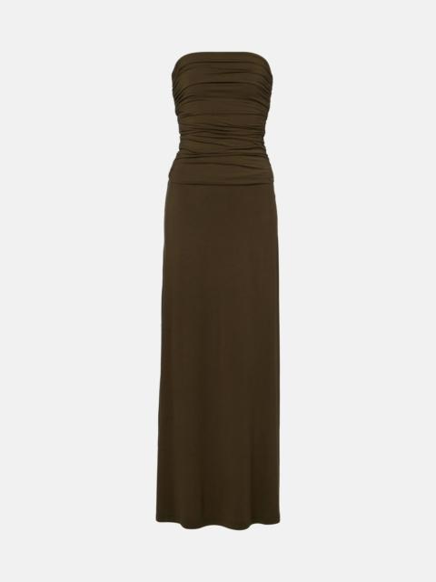 MELISSA ODABASH Rae ruched maxi dress