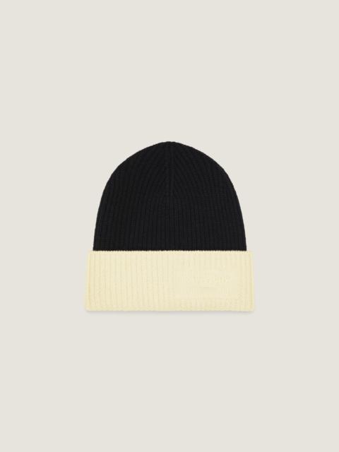 Givenchy BICOLOR BEANIE IN WOOL AND CASHMERE