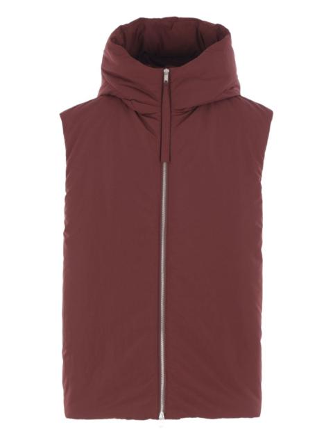 Jil Sander hooded zip-up gilet