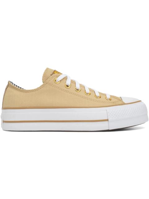 Converse Converse Chuck Taylor All Star Lift Platform Ox Herringbone Stripe Utility Sunflower (Women's)